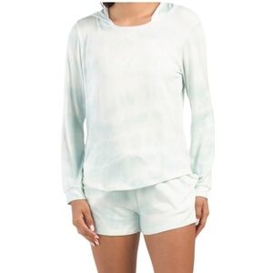 New Nicole Miller NY Tie Dye Hooded Lounge Set
